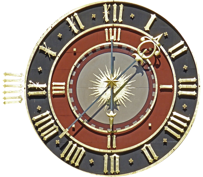 Only the subtractive IX was universally applied on standard 12-hour dials, while the subtractive IV was