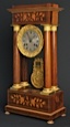 Intarsia portico clock