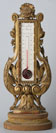 'Chevalier' guilded wooden thermometer