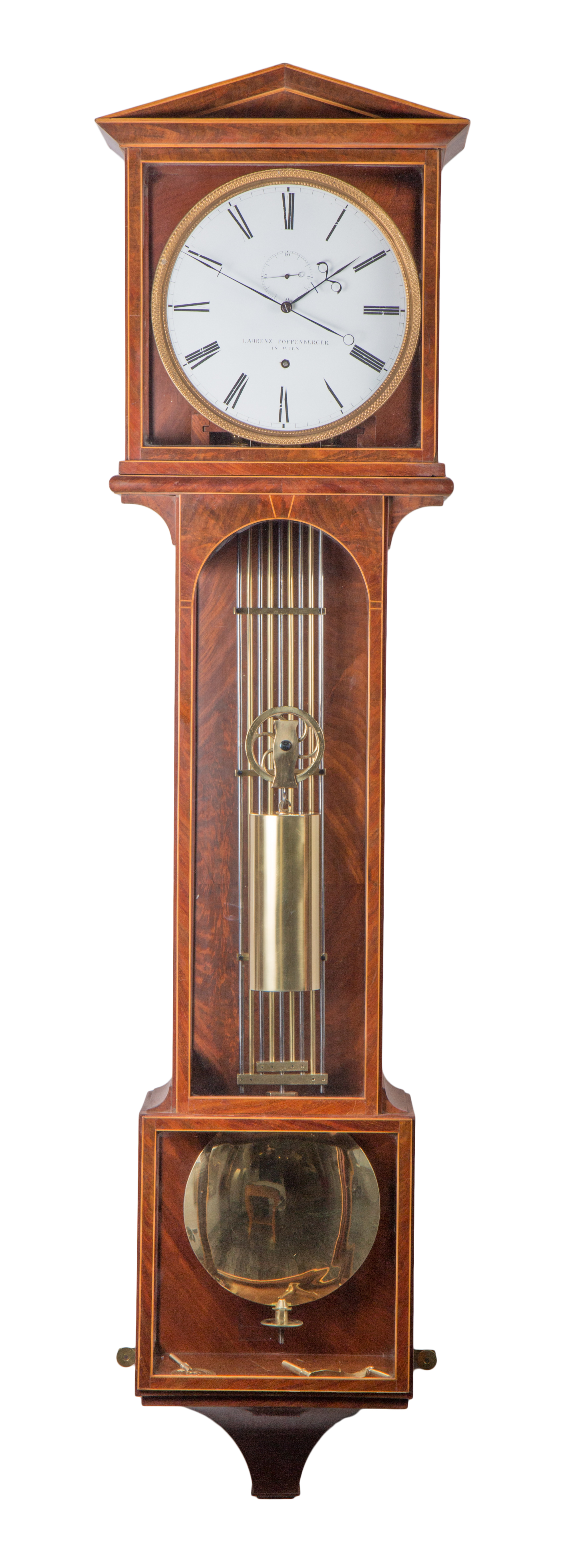 Laterndl clock by Laruenz Poppenberger with 6 months duration, c. 1835.