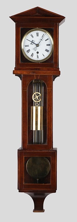 Miniature Laterndl clock with 8 days duration, c. 1830.