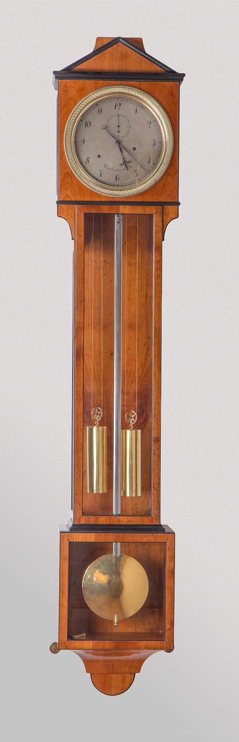 Laterndl clock by Joseph Rauschmann with 8 days duration, c. 1810. 