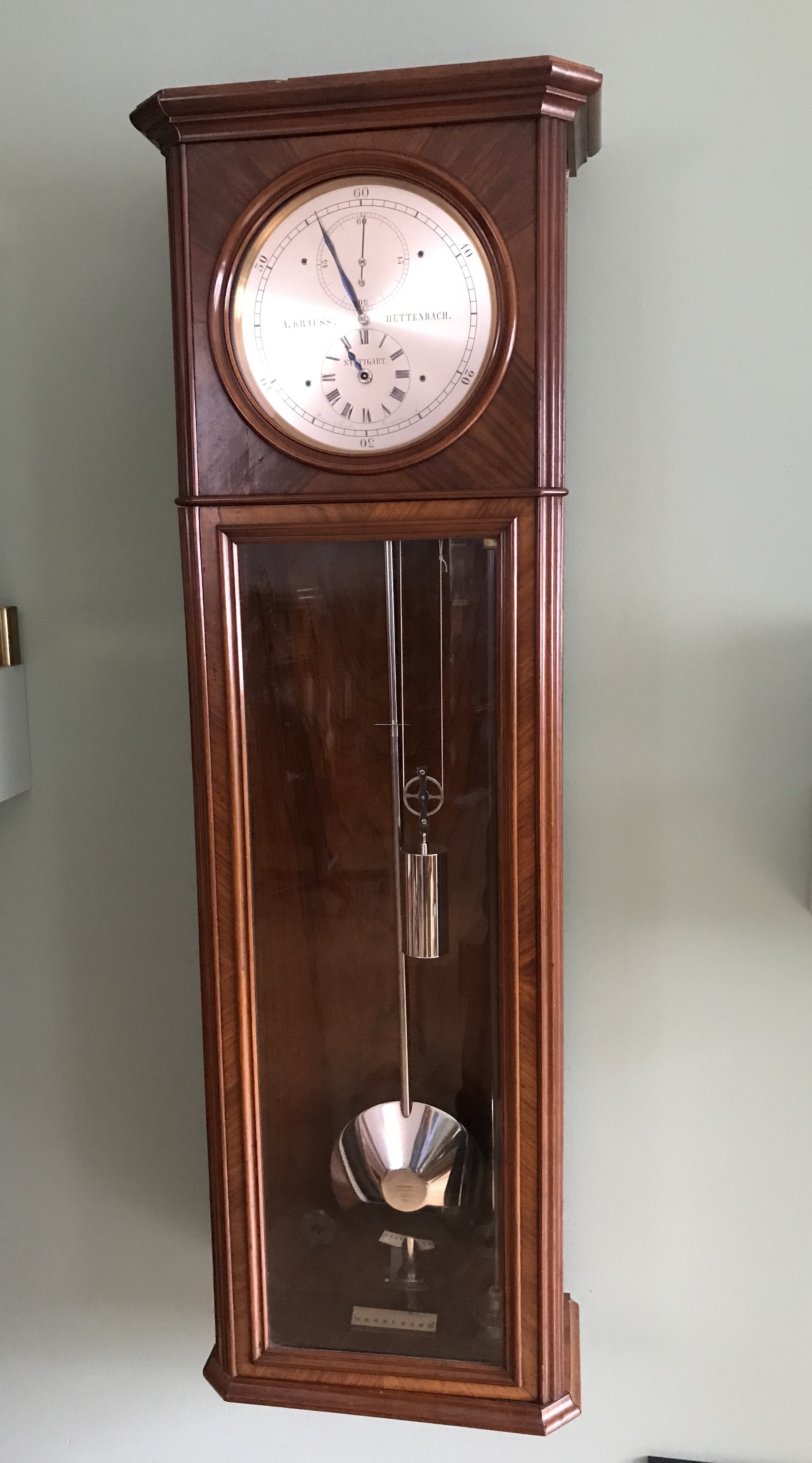 very rare Strasser and Rohde precision-pendulum-clock