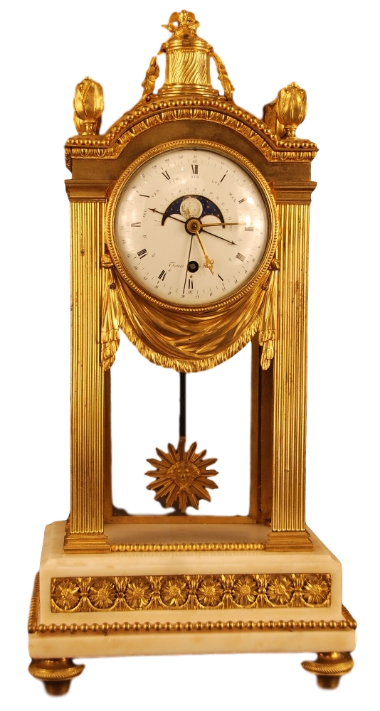 Louis Seize pendule, ca 1780, gesigneerd: Thomas à Paris