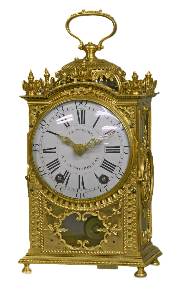 Rare Ormolu Quarter-Repeating 'Pendule d'Officier', France ca 1762.