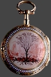 opalesque enamel watch Louis XVI