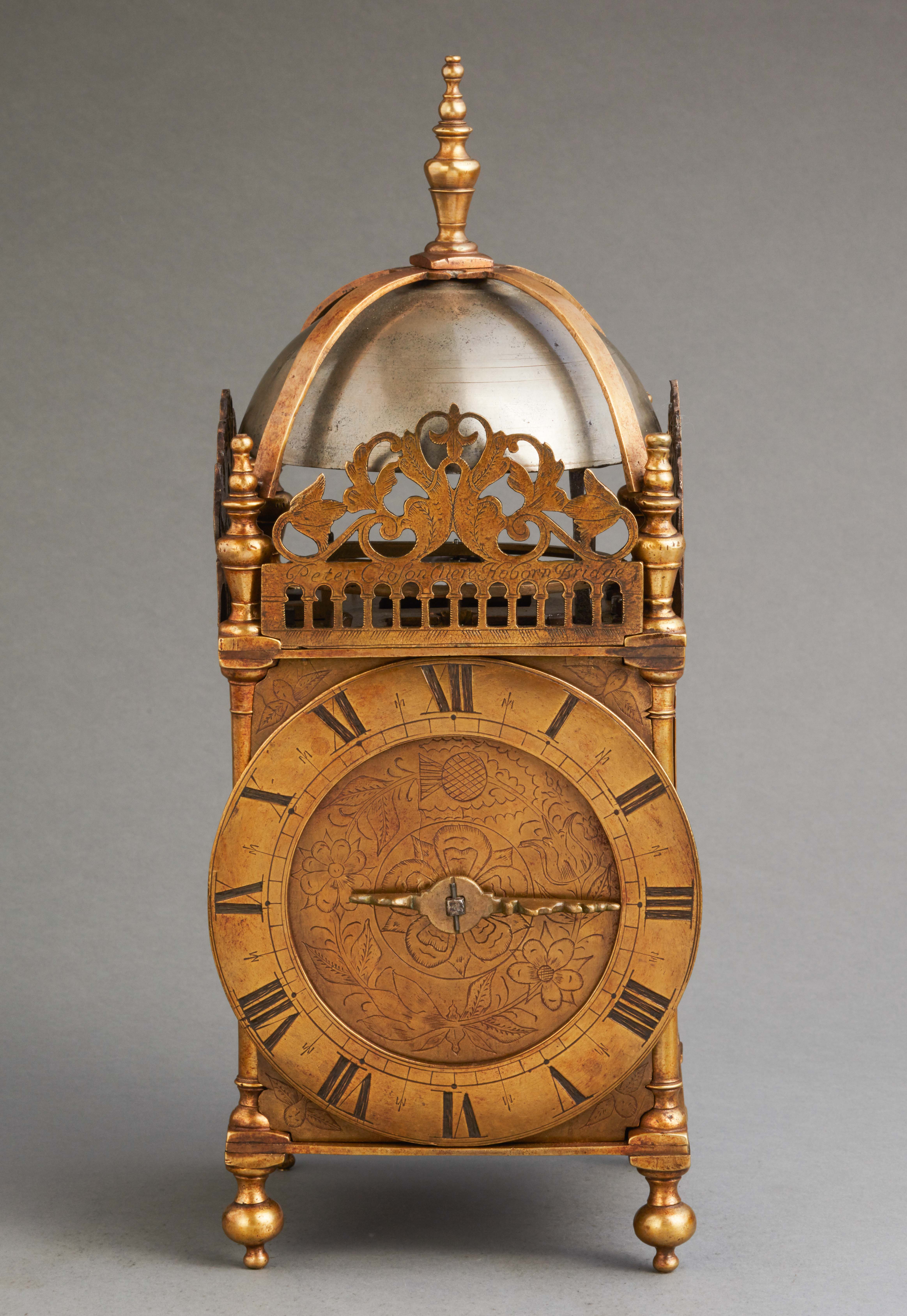 English 17th century lantern clock, circa 1640