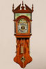 A rare and attractively small Frisian 'burgomaster' wall clock, Friesland, Holland dated 1836.