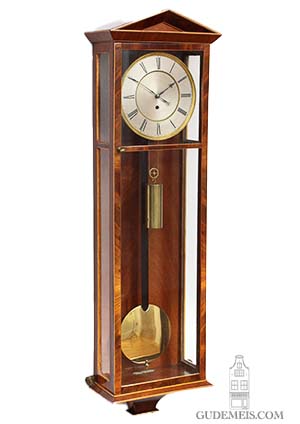 An Austrian Vienna mahogany dachluhr wall regulator, circa 1840.