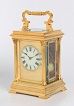 A beautiful French Carriage Clock with going and striking movement.