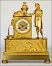 A french ormolu clock of pastoral theme. Made circa 1820.