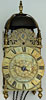 A classic lantern clock of about 1685 by William Newton of East Smithfield, London.