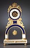 A very fine blue enamel skeleton clock by Gaston Jolly, Paris, date circa 1810