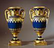 A fine pair of Empire Paris porcelain vases