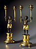 A pair of Direcotire Negro candelabra