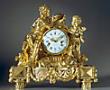 A superb Louis XVI gilt bronze mantle clock by Cronier