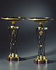 A very fine pair of Empire gilt bronze coupes
