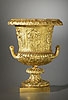 A rare Georgian gilt bronze Krater form Borghese vase attributed to Matthew Boulton