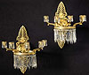 An extremely fine pair of Empire gilt bronze five-light wall-lights attributed to Pierre-Philippe Thomire