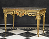 A very fine Louis XVI carved gilt wood console table with marble top, Paris, circa 1780