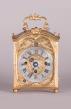 Baroque carriag clock with alarm, c. 1750.
