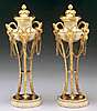 A pair of Louis XVI cassolettes
