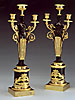 A very good pair of Empire candelabra