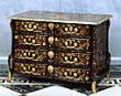 A highly important and rare Louis XIV marquetry commode