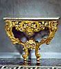 A fine Louis XV carved gilt wood console