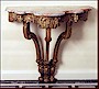 A Louis XV Régence gilt wood console