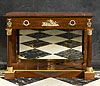A very rare Empire gilt bronze mounted mahogany console-secrétaire attributed to Jacob-Desmalter et Cie
