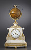 A rare Louis XVI gilt bronze white marble planetarium clock by Augustin II Fortin