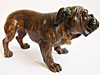 Bulldog, Viennese bronze, ca. 1900. Natural expression.