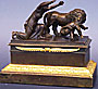 Empire inkwell with Greek mythological story, circa 1820.