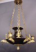  A small discus chandelier, Empire circa  1810. 
