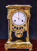 A French ormolu mantel clock by Louis Paquet Ã  Gand, ca 1810. 
