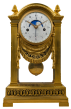 Gilt Bronze Mantel Clock, Mennessier à Paris. Paris, Directoire period, circa 1795.