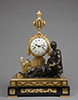 Charles Leroy à Paris
Case attributed to Jean-Joseph de Saint-Germain
Important Chased Gilt and Patinated Bronze Mantel Clock
Allegory of Study