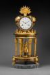 Case Attributed to Jean-Simon Deverberie (1764 - 1824)
Rare Chased and Gilt Bronze Mantel Clock
“The Temple of Love”
Paris, Directoire period, circa 1795
Height 51 cm; diameter 23 cm