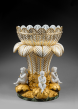 Rare Presentation Sèvres Porcelain and Bisque Palm-Leaf Basket
Manufacture Royale de Porcelaine de Sèvres, circa 1836-1842
Height 35.5 cm; diameter of the base 28 cm