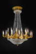 Attributed to Claude Galle
Magnificent Empire Chandelier
Paris, Empire period, circa 1815
Height 165 cm, diameter 120 cm.