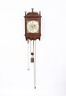 A rare Dutch Amsterdam walnut hooded wall clock, 'hangend Amsterdammertje, Jacob Hasius, circa 1725