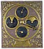 ANTHONIE HOEVENAAR LEIDEN. Early Dutch wall clock with seconds dial, c. 1670-75. Height: 31 cm.