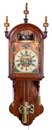 BAUKE HAANSTRA SNEEK NETHERLANDS. Early Friesland automaton tail clock, dated 1768. Height (without finials): 112 cm.