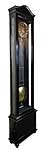 F.C DE JONG AMSTERDAM. Earliest Dutch electrical clock, c. 1865. Height (without finials): 199.5 cm.