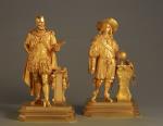 A lovely pair of Charles X gilt bronzes