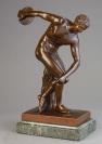 A high quality bronze of athlete Discus-thrower (discobolus), circa 1900