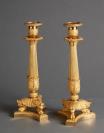 A nice pair of Empire candlesticks, circa 1820
