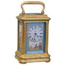 Good Mid-19th Century Miniature Carriage Clock, Signed 
