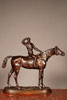 'Jockey's' pair of fine bronzes by Moigniez.